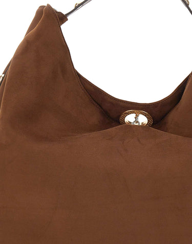 LIU-JO Borsa a spalla "Gerona" BROWN Donna 