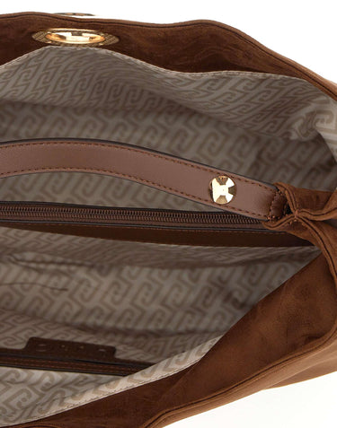 LIU-JO Borsa a spalla "Gerona" BROWN Donna 