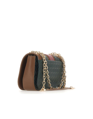 LIU-JO Borsa a tracolla "Ematite Media" GREEN Donna 