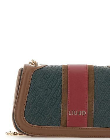 LIU-JO Borsa a tracolla "Ematite Media" GREEN Donna 