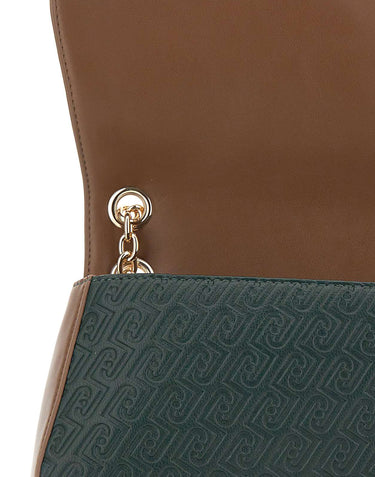 LIU-JO Borsa a tracolla "Ematite Media" GREEN Donna 