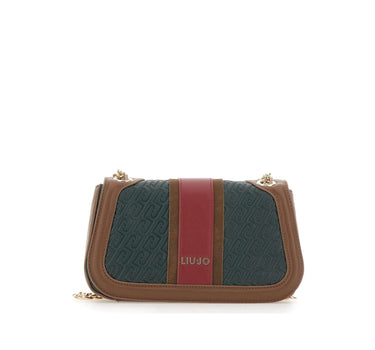 LIU-JO Borsa a tracolla "Ematite Media" GREEN Donna 