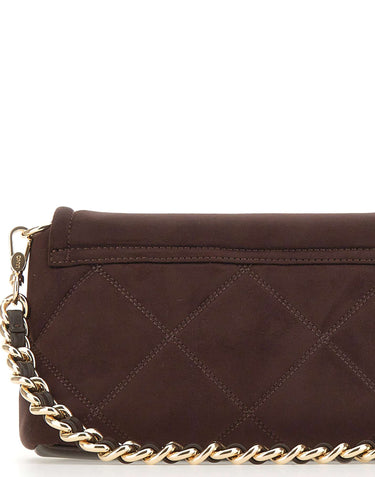 LIU-JO Borsa a spalla "Lapuffy Media" BROWN Donna 