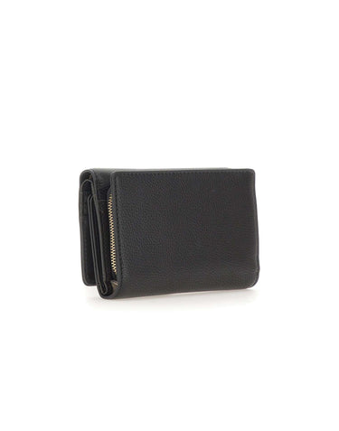 LIU-JO Portafogli "Caliwen" con zip e patta BLACK Donna 