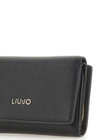 LIU-JO Portafogli "Caliwen" con zip e patta BLACK Donna 