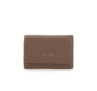 LIU-JO Portafogli "Caliwen" con zip e patta BROWN Donna 