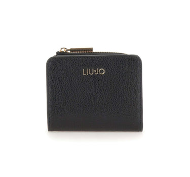 LIU-JO Portafogli "Caliwen" piccolo con patta e zip BLACK Donna 