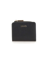 LIU-JO Portafogli "Caliwen" piccolo con patta e zip BLACK Donna 
