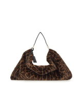 LIU-JO Borsa a spalla in ecopelliccia maculata BROWN Donna 