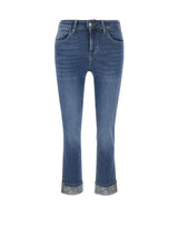 LIU-JO Jeans "Monroe" con strass BLUE Donna 