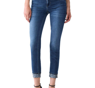 LIU-JO Jeans "Monroe" con strass BLUE Donna 