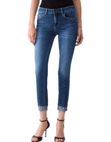 LIU-JO Jeans "Monroe" con strass BLUE Donna 