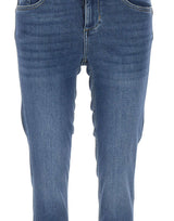LIU-JO Jeans "Monroe" con strass BLUE Donna 