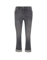 LIU-JO Jeans "Monroe" con strass GREY Donna 