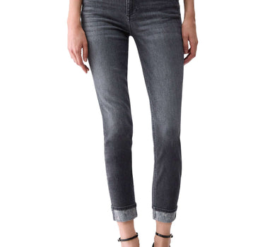 LIU-JO Jeans "Monroe" con strass GREY Donna 