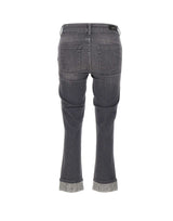 LIU-JO Jeans "Monroe" con strass GREY Donna 