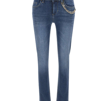 LIU-JO Jeans "Monroe" con catena BLUE Donna 