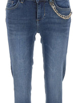 LIU-JO Jeans "Monroe" con catena BLUE Donna 
