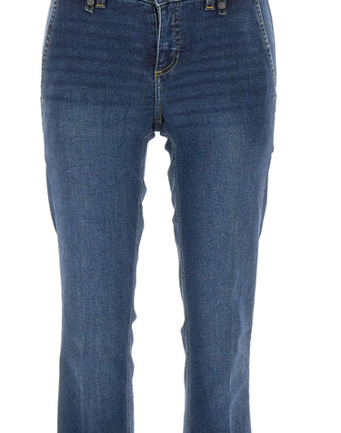 LIU-JO Jeans bootcut bottom up BLUE Donna 