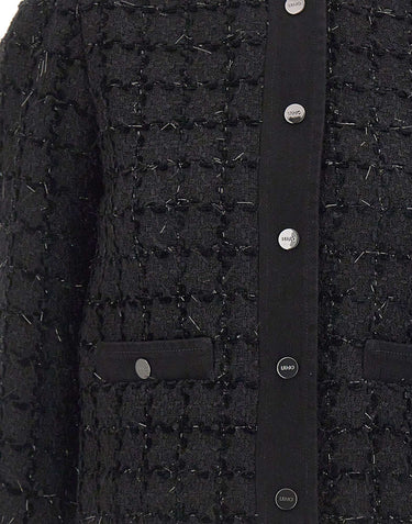 LIU-JO Giacca in bouclé BLACK Donna 