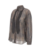 LIU-JO Camicia stampata con cravatta MULTICOLOR Donna 