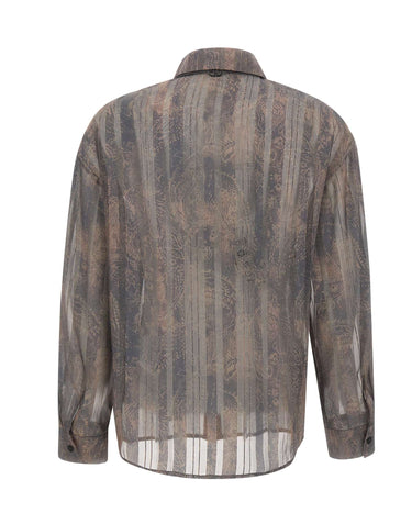 LIU-JO Camicia stampata con cravatta MULTICOLOR Donna 