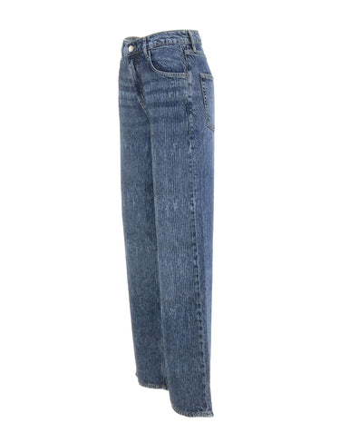 LIU-JO Jeans con strass BLUE Donna 