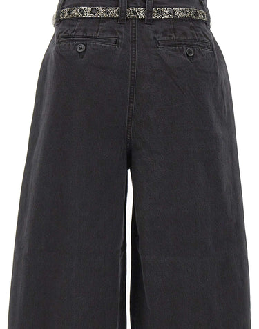 LIU-JO Jeansi balloon con cintura ricamata BLACK Donna 