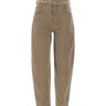 LIU-JO Jeans balloon con strass BROWN Donna 