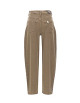 LIU-JO Jeans balloon con strass BROWN Donna 