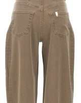 LIU-JO Jeans balloon con strass BROWN Donna 