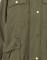 LIU-JO Parka in cotone con inserti in ecopelliccia GREEN Donna 