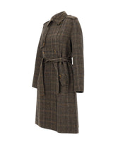 LIU-JO Cappotto in lana principe di Galles BROWN Donna 