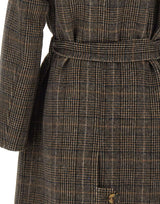 LIU-JO Cappotto in lana principe di Galles BROWN Donna 