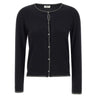 LIU-JO Cardigan con profili in lurex BLACK Donna 
