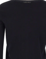 LIU-JO Cardigan con profili in lurex BLACK Donna 