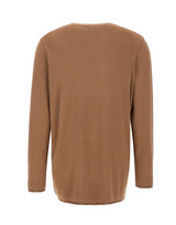 LIU-JO Cardigan con scollo a V e profili in lurex BROWN Donna 