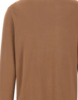 LIU-JO Cardigan con scollo a V e profili in lurex BROWN Donna 