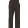 LIU-JO Pantaloni baggy in tessuto spalmato BROWN Donna 