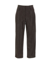 LIU-JO Pantaloni baggy in tessuto spalmato BROWN Donna 