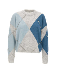 LIU-JO Maglia con ricami gioiello MULTICOLOR Donna 