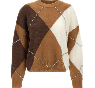 LIU-JO Maglia con ricami gioiello MULTICOLOR Donna 