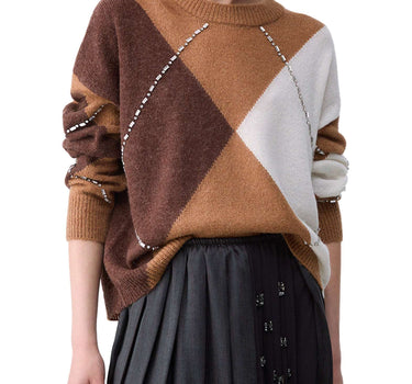 LIU-JO Maglia con ricami gioiello MULTICOLOR Donna 