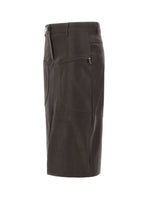 LIU-JO Gonna midi in tessuto spalmato BROWN Donna 