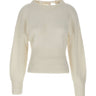 LIU-JO Maglia con fiocco WHITE Donna 