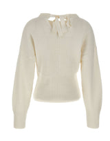 LIU-JO Maglia con fiocco WHITE Donna 