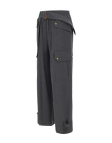 LIU-JO Pantaloni cargo in flanella GREY Donna 