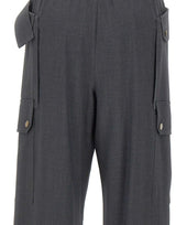 LIU-JO Pantaloni cargo in flanella GREY Donna 