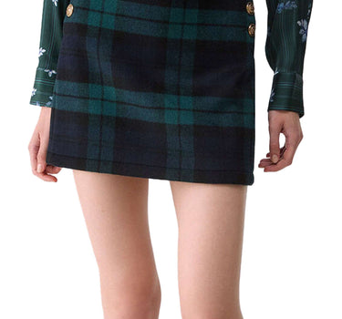 LIU-JO Minigonna in misto lana tartan MULTICOLOR Donna 