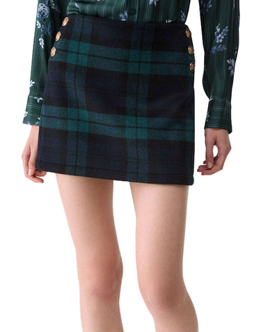 LIU-JO Minigonna in misto lana tartan MULTICOLOR Donna 